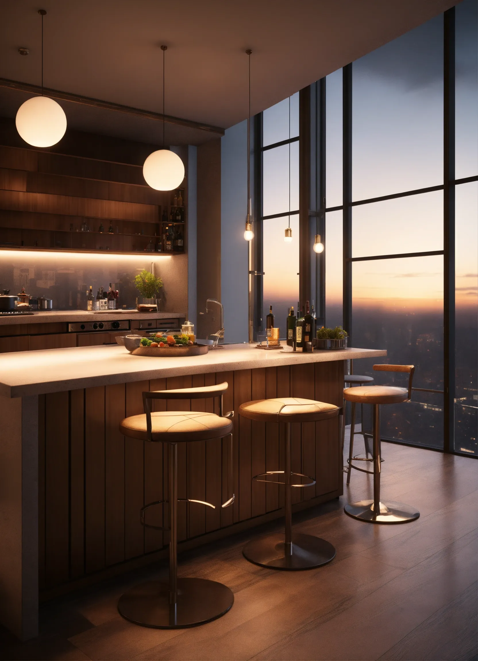 Cocina moderna con isla